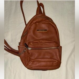 Steve Madden Tan Leather Backpack